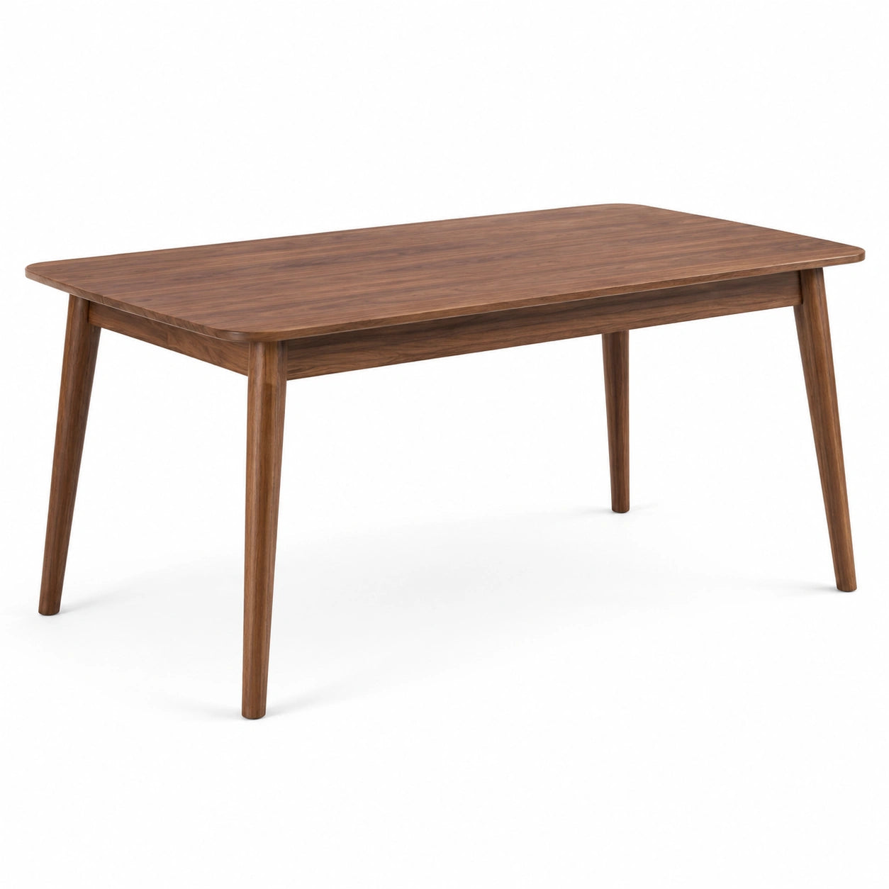 Table à manger rectangulaire en bois de noyer 150x90x75 cm