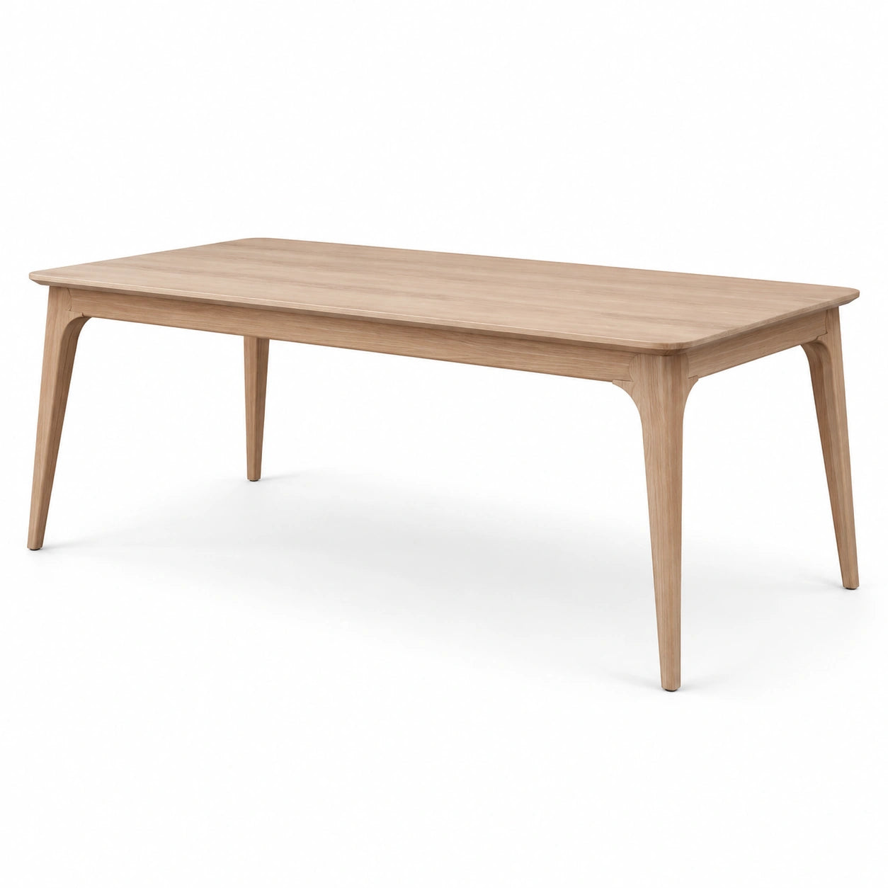 Table de salle à manger en chêne clair 180x90x75 cm